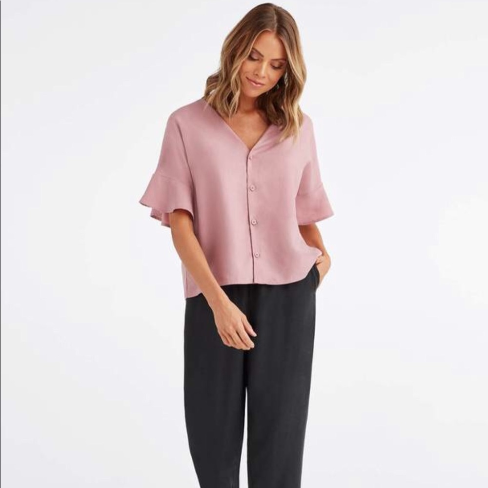 The Flounce Sleeve Blouse
